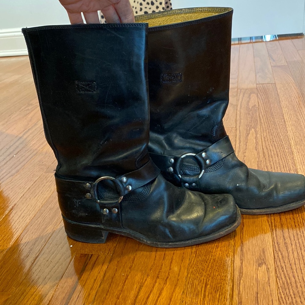 Frye boots.